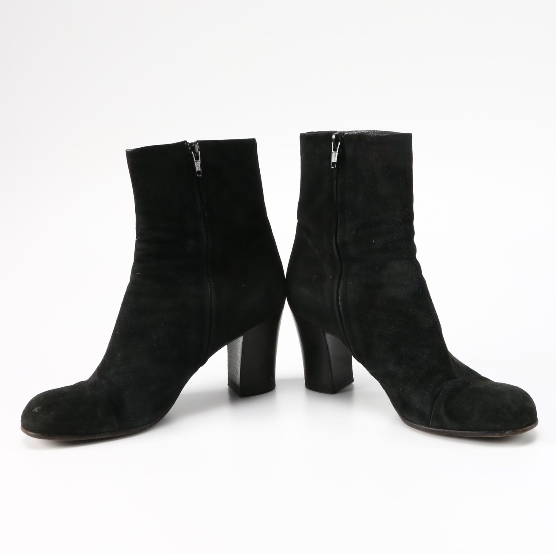 Prada Black Suede Boots
