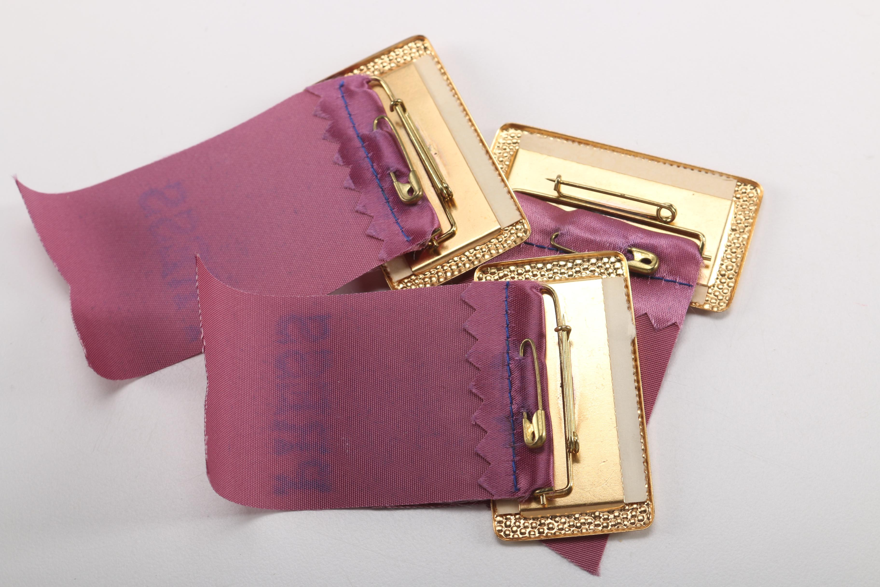 Press Passes From Various States and Pins