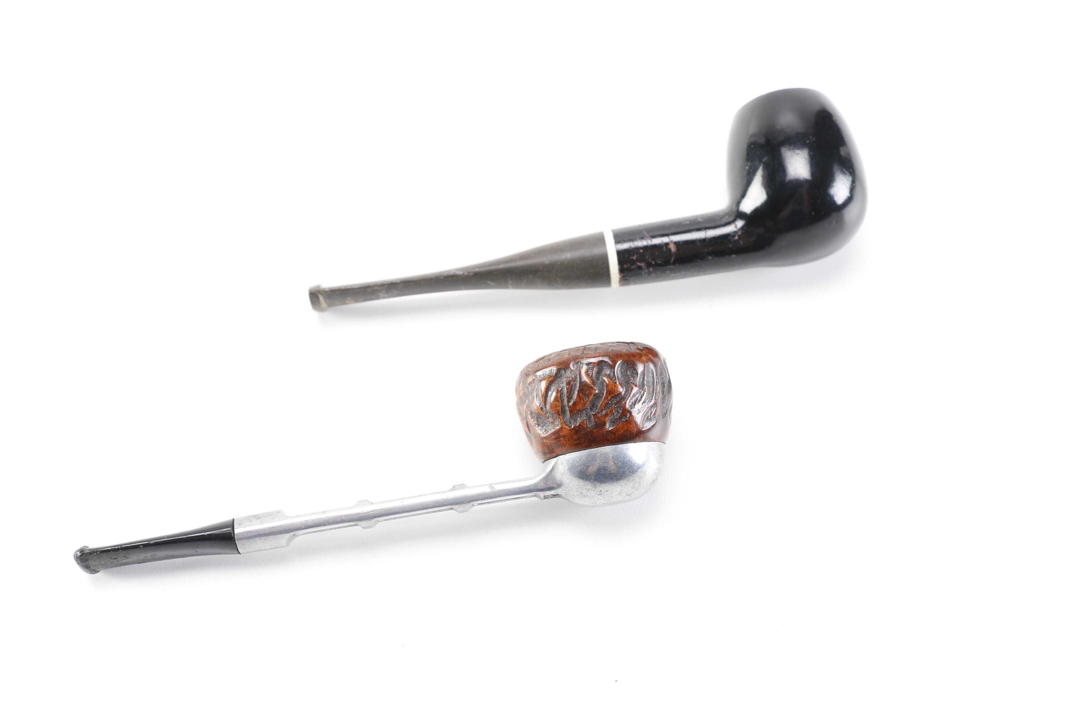 Decatur Industries Humidor and Pipe Rack With Pipe Collection