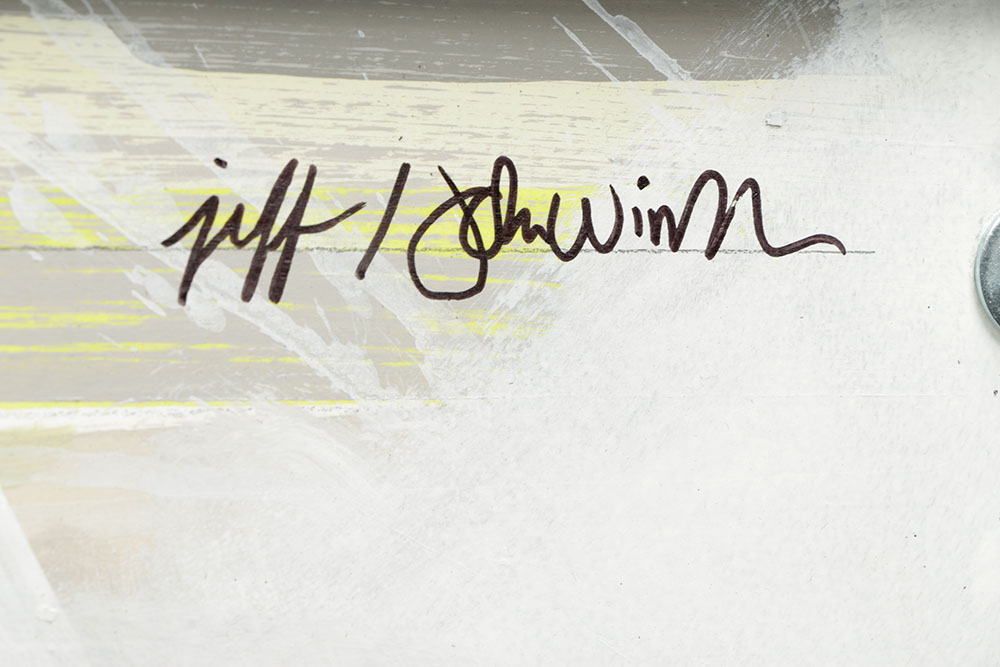 Jeff & John Winkle Mixed Media on Board "Irises & Elephants"