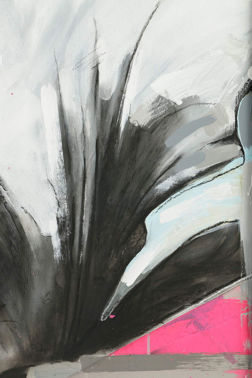 Jeff & John Winkle Mixed Media on Board "Irises & Elephants"