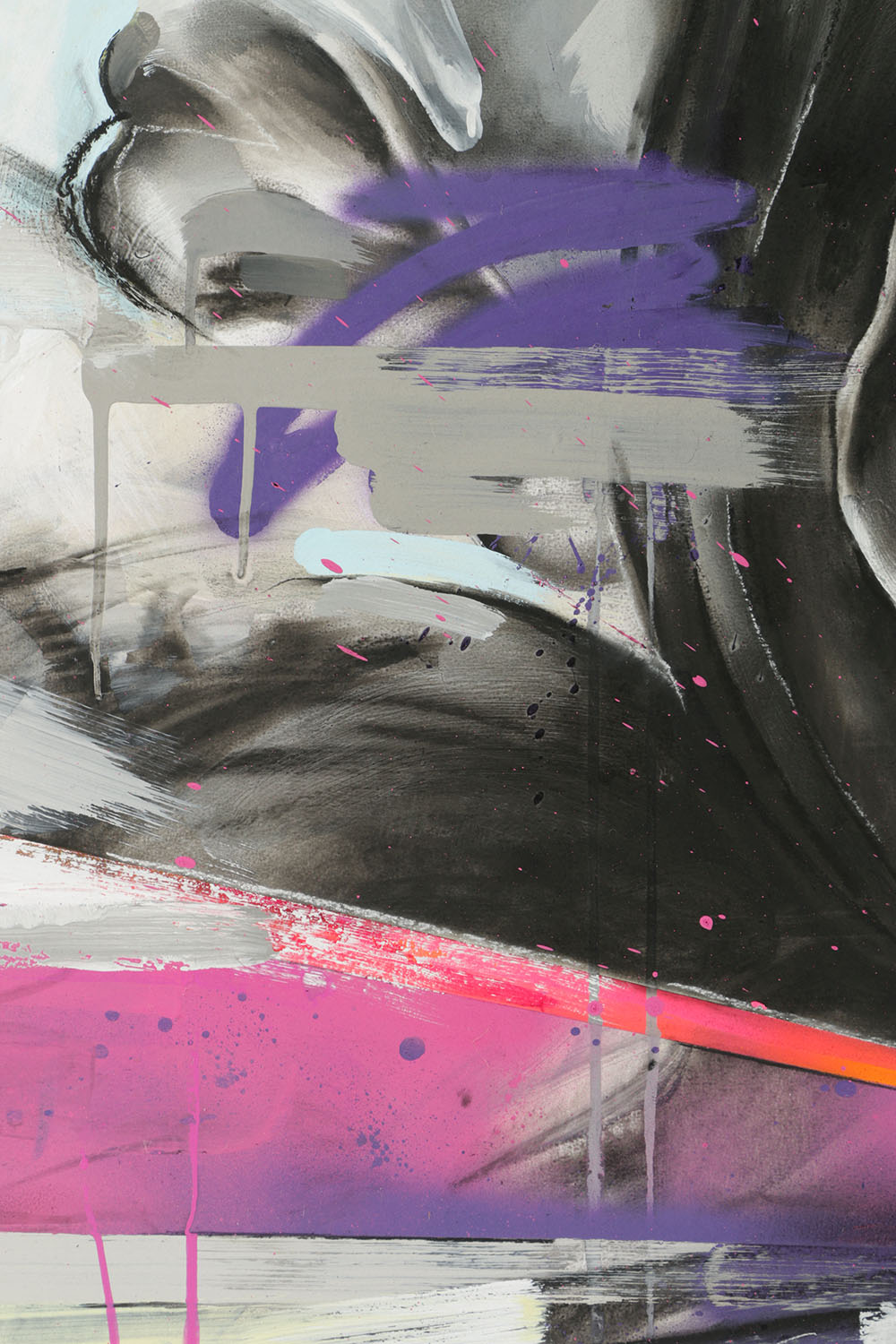 Jeff & John Winkle Mixed Media on Board "Irises & Elephants"