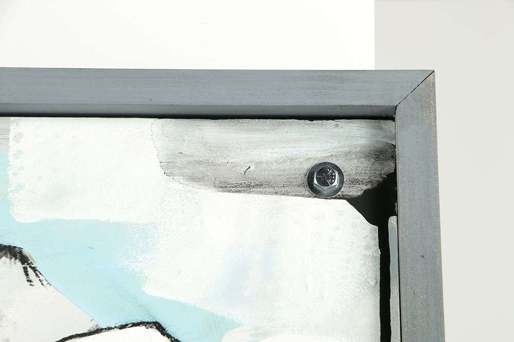 Jeff & John Winkle Mixed Media on Board "Irises & Elephants"