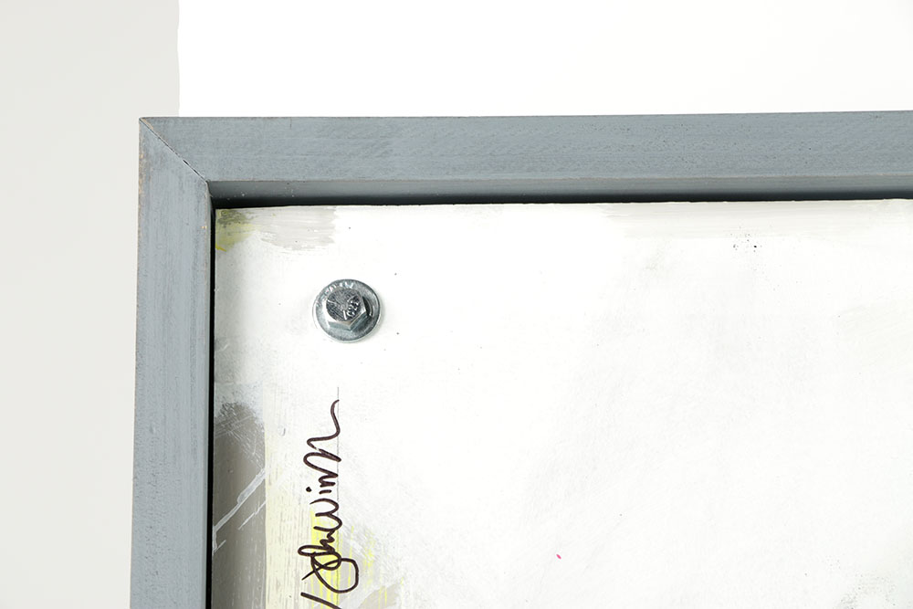 Jeff & John Winkle Mixed Media on Board "Irises & Elephants"