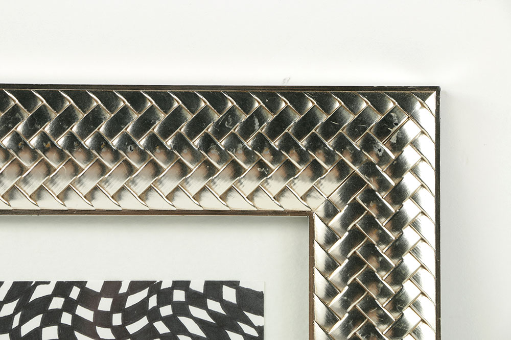 Judith Lamb Ink Drawing on Paper Op Art Style