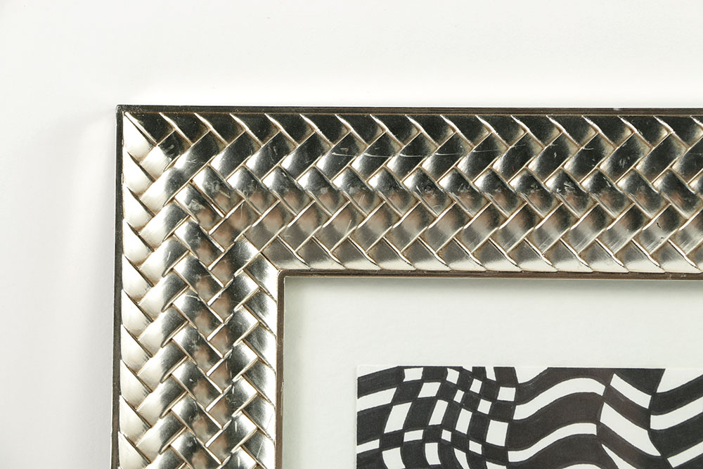 Judith Lamb Ink Drawing on Paper Op Art Style