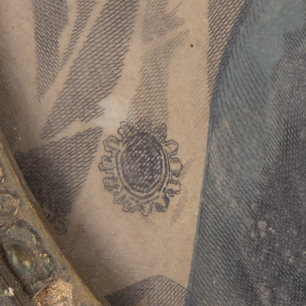 Hand-Tinted La Mode Fashion Engraving