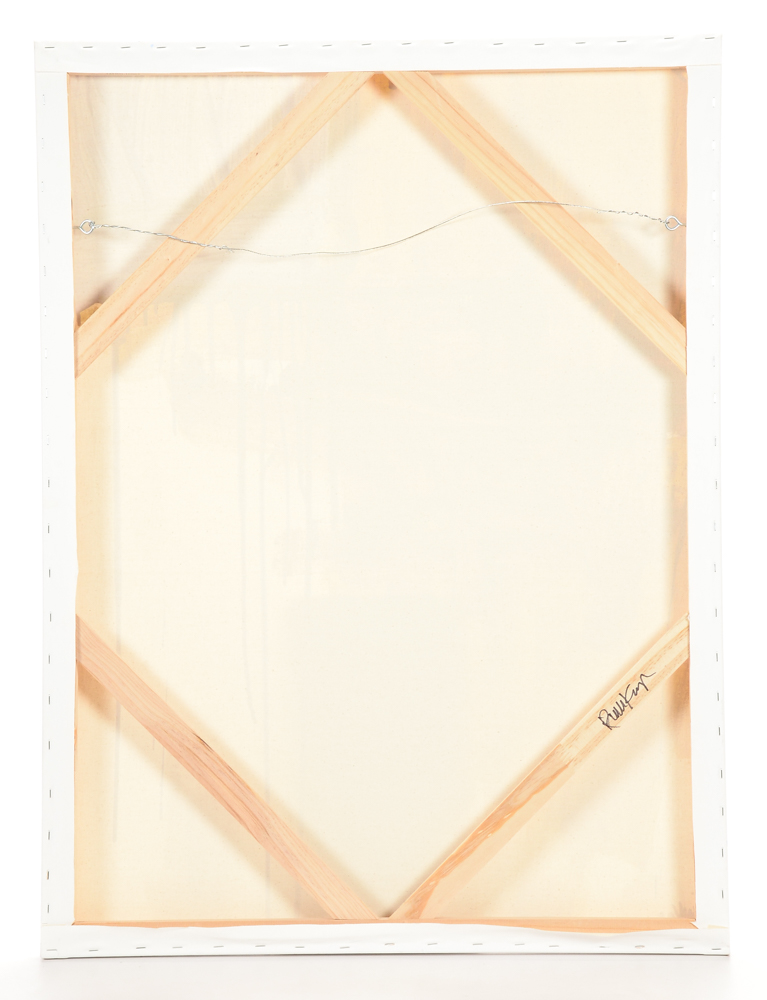 Robbie Kemper Original Abstract Acrylic on Canvas "Yellow, Blue"