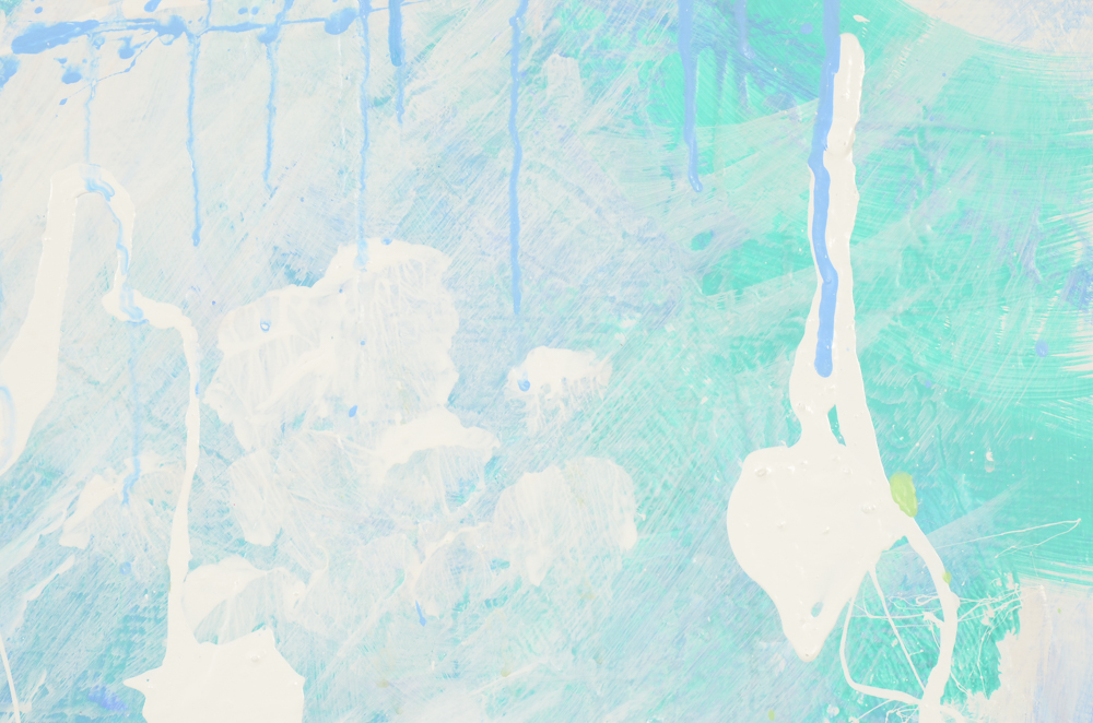 Robbie Kemper Original Abstract Acrylic on Canvas "Blue and White Drizzle"