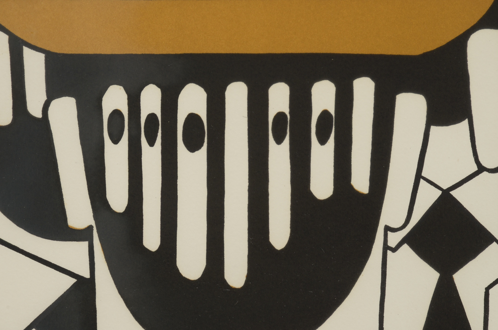 Yannis Gaitis Signed Limited Edition 1973 Hand-Pulled Color Lithograph "Rejection"