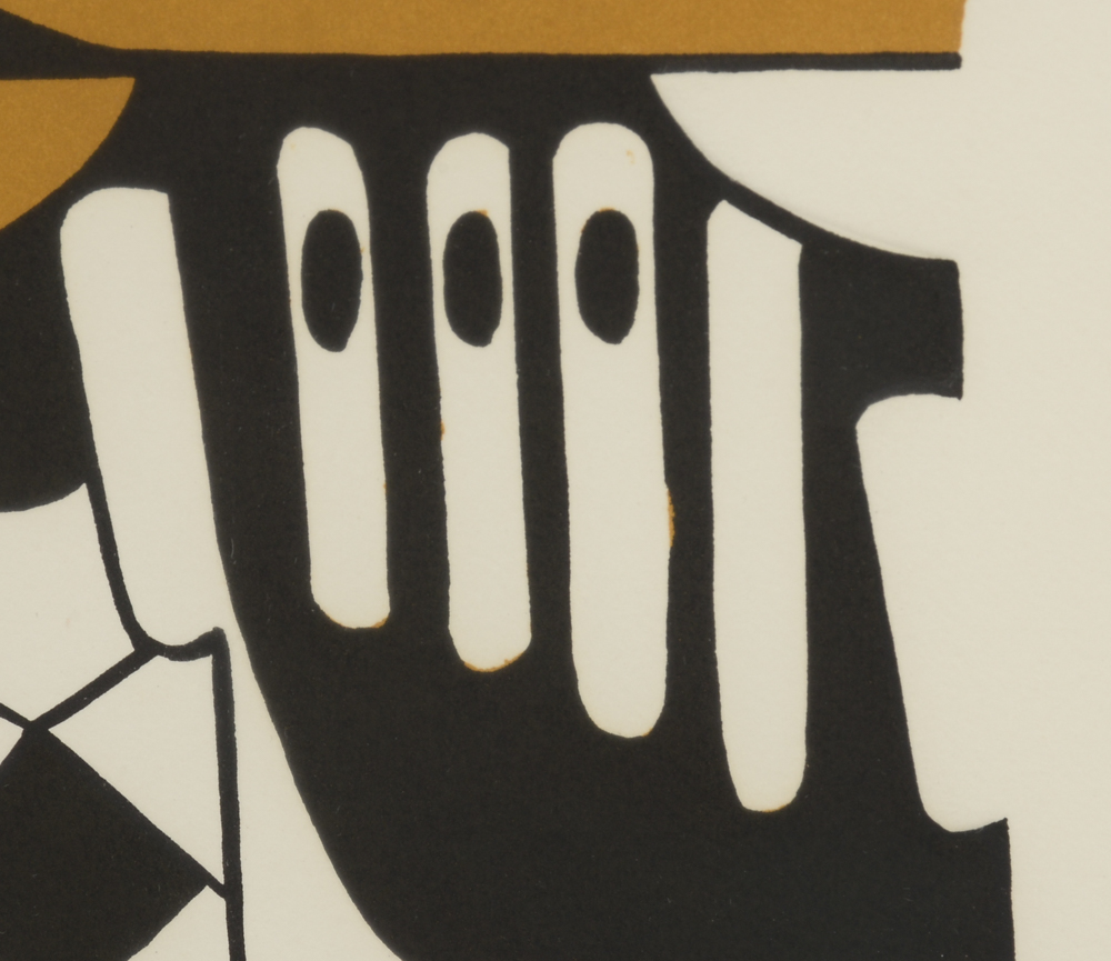 Yannis Gaitis Signed Limited Edition 1973 Hand-Pulled Color Lithograph "Rejection"