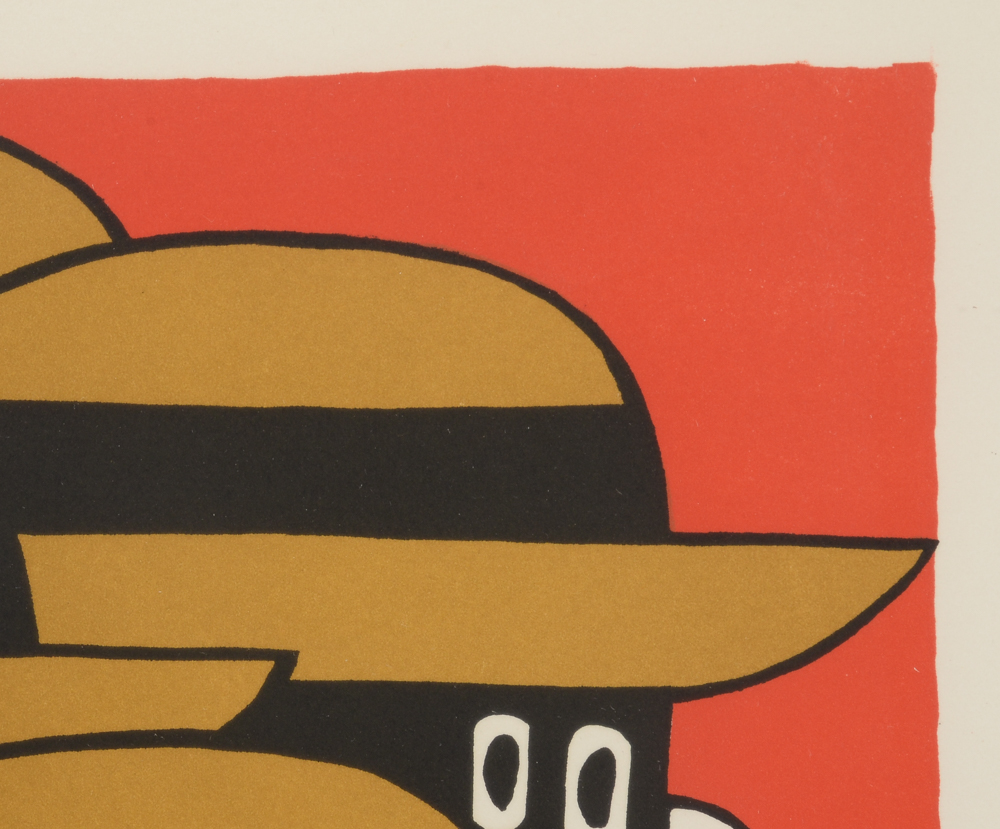 Yannis Gaitis Signed Limited Edition 1973 Hand-Pulled Color Lithograph "Rejection"