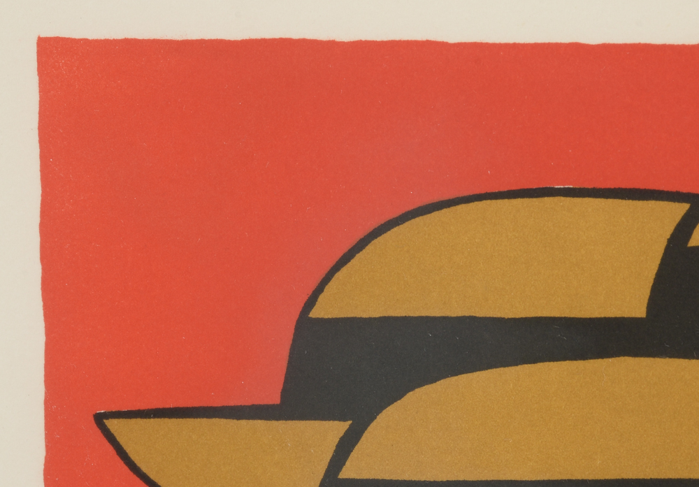 Yannis Gaitis Signed Limited Edition 1973 Hand-Pulled Color Lithograph "Rejection"