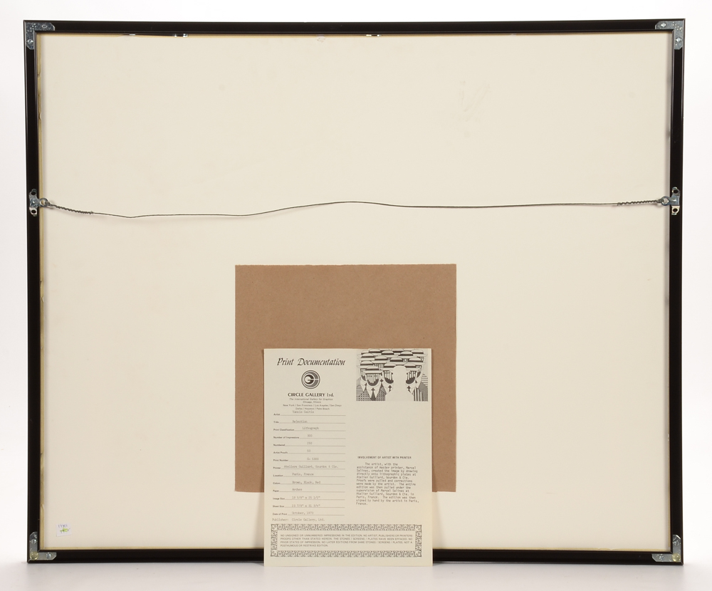 Yannis Gaitis Signed Limited Edition 1973 Hand-Pulled Color Lithograph "Rejection"