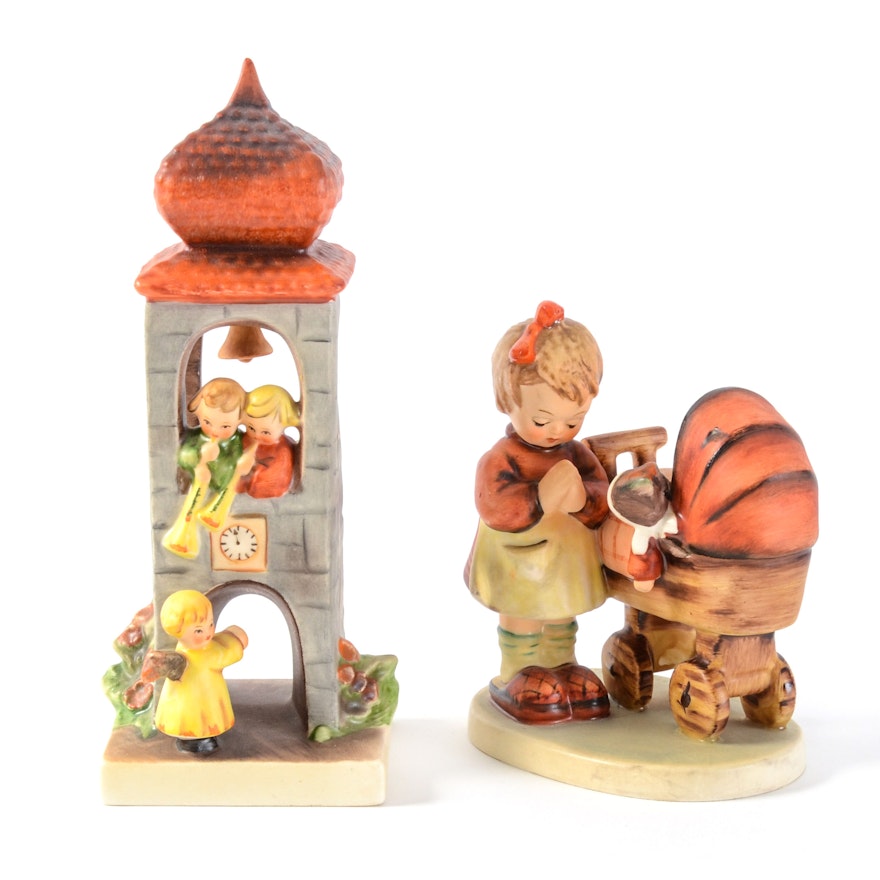 Gobel Hummel "Whitsuntide" and "Doll Mother" Figurines