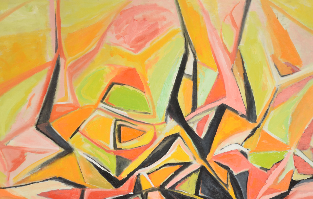 James Yoko Original 1964 Oil on Canvas "Aphid"