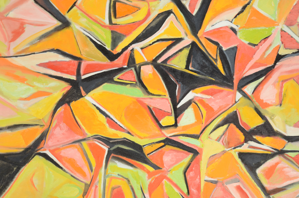 James Yoko Original 1964 Oil on Canvas "Aphid"