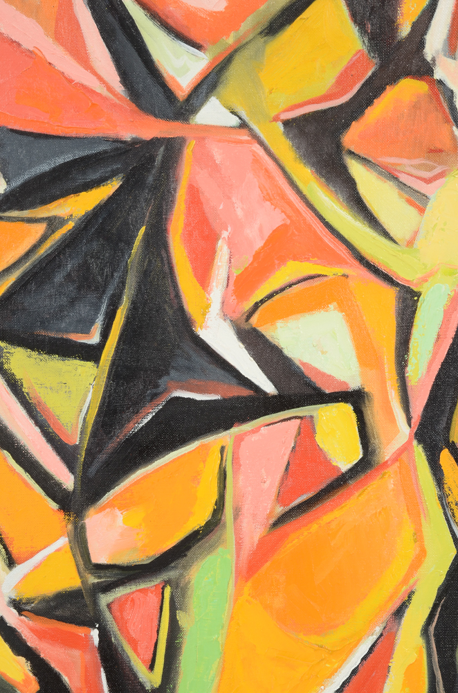 James Yoko Original 1964 Oil on Canvas "Aphid"