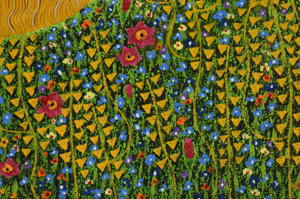 Oil Copy Painting on Canvas After Gustav Klimt's "The Kiss"