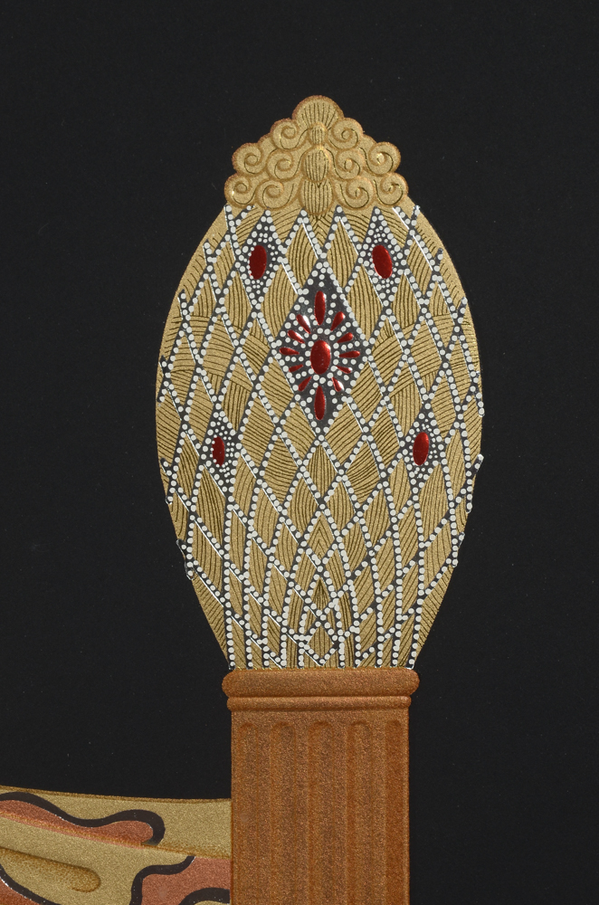 Erté Signed Limited Edition 1986 Embossed Serigraph "Enchantress"