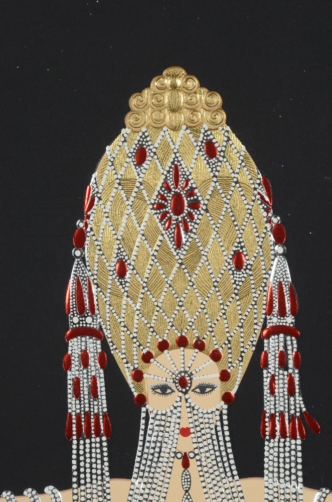 Erté Signed Limited Edition 1986 Embossed Serigraph "Enchantress"