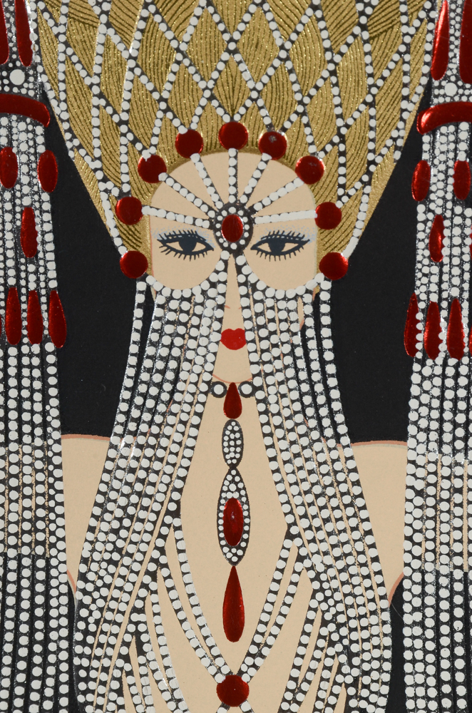 Erté Signed Limited Edition 1986 Embossed Serigraph "Enchantress"