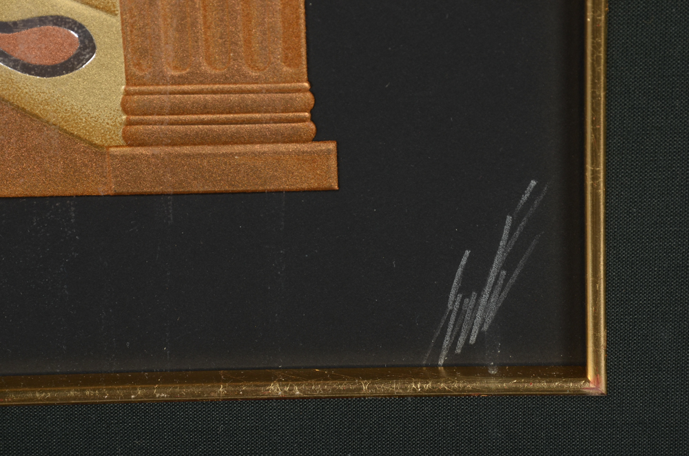 Erté Signed Limited Edition 1986 Embossed Serigraph "Enchantress"