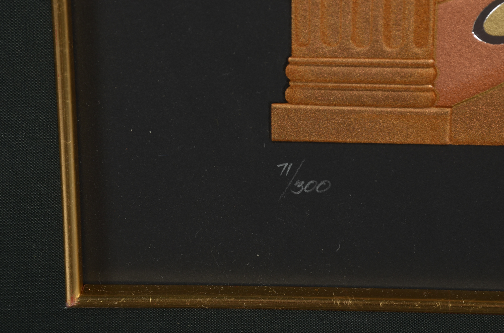 Erté Signed Limited Edition 1986 Embossed Serigraph "Enchantress"