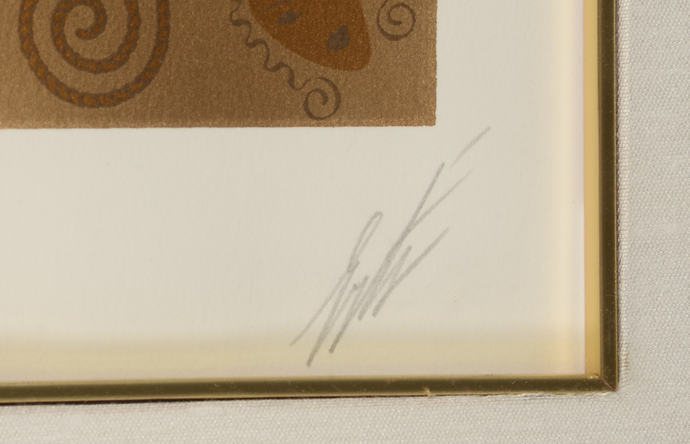 Erté Signed Limited Edition Serigraph "Tanagra (Blue)"