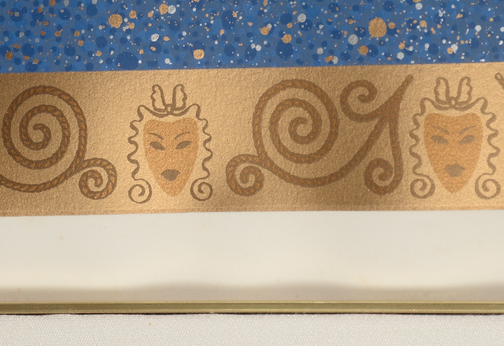 Erté Signed Limited Edition Serigraph "Tanagra (Blue)"