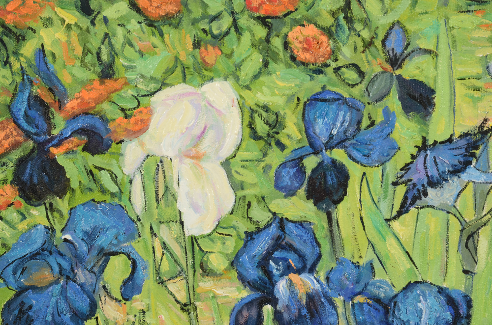 Oil Copy Painting on Canvas after Vincent van Gogh "Irises"
