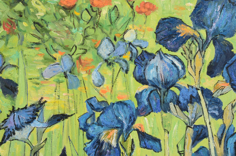Oil Copy Painting on Canvas after Vincent van Gogh "Irises"