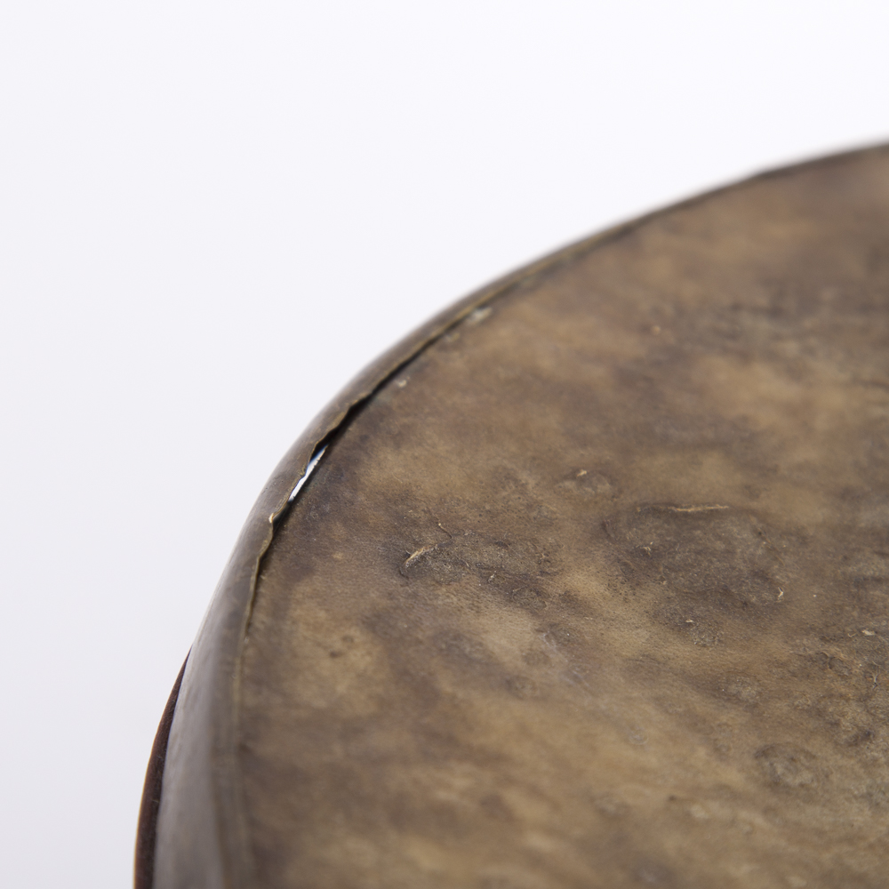 Vintage Wood and Brass Damaru Drum