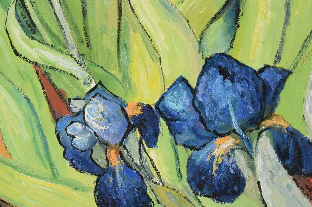 Oil Copy Painting on Canvas after Vincent van Gogh "Irises"
