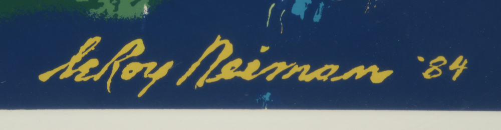 Serigraphic Reproduction after LeRoy Neiman 1984 Golf Painting