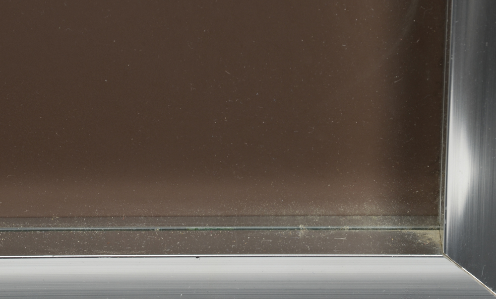 Mid Century Academy Arts Decorative Dimensional Serigraphed Aluminum Mirror "Center of Attention"