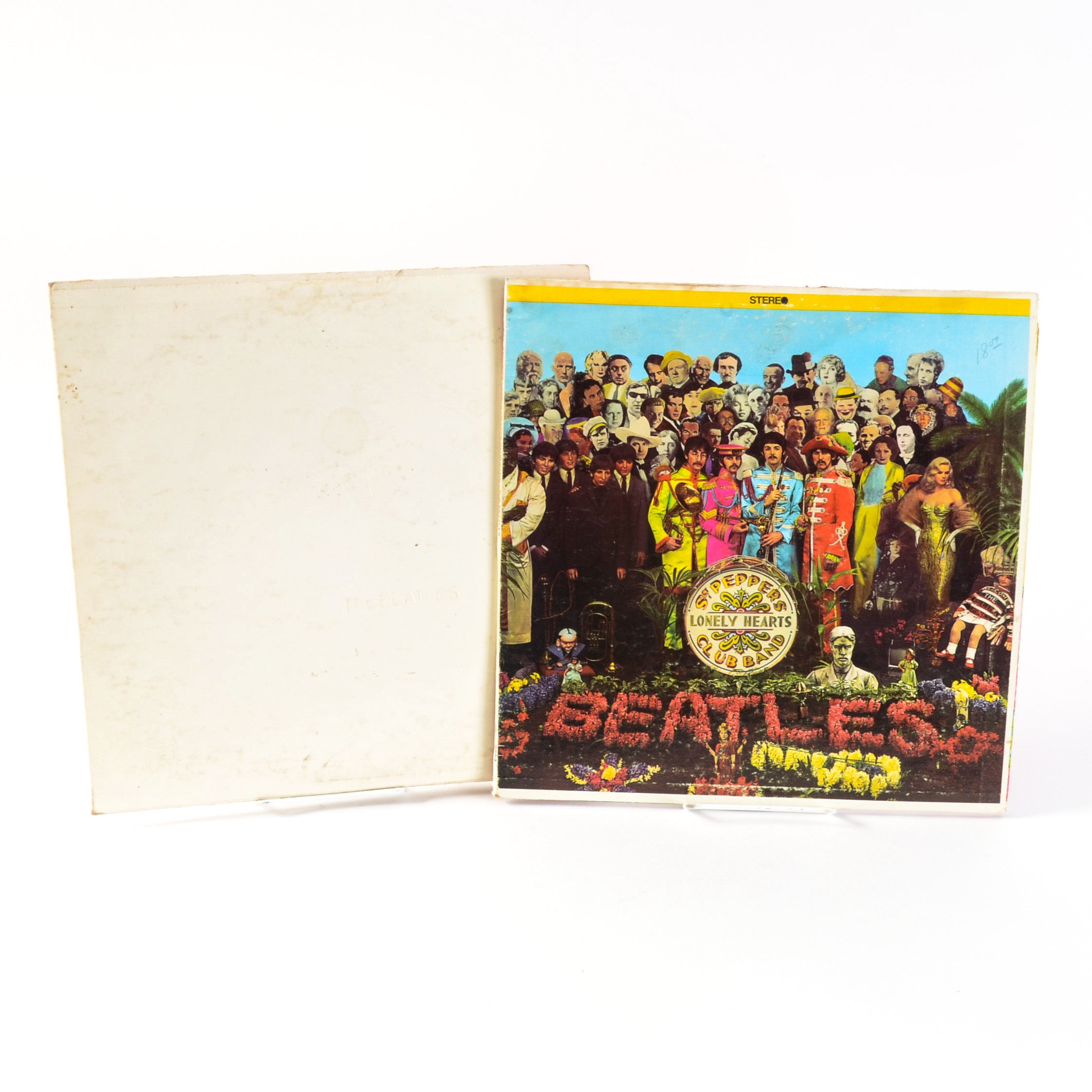 Early U.S. Pressings of Beatles "White Album" and "Sgt. Pepper"