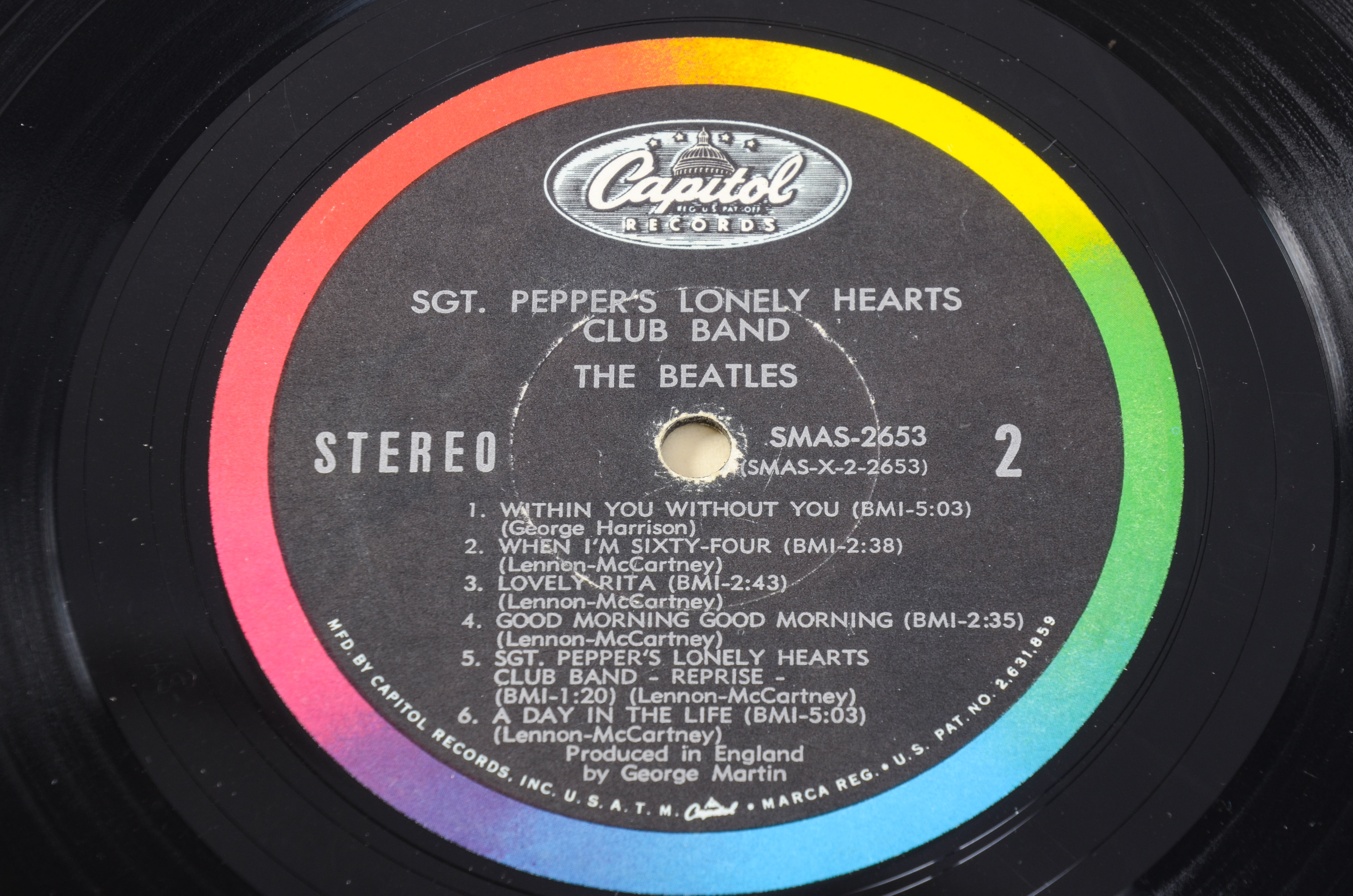 Early U.S. Pressings of Beatles "White Album" and "Sgt. Pepper"