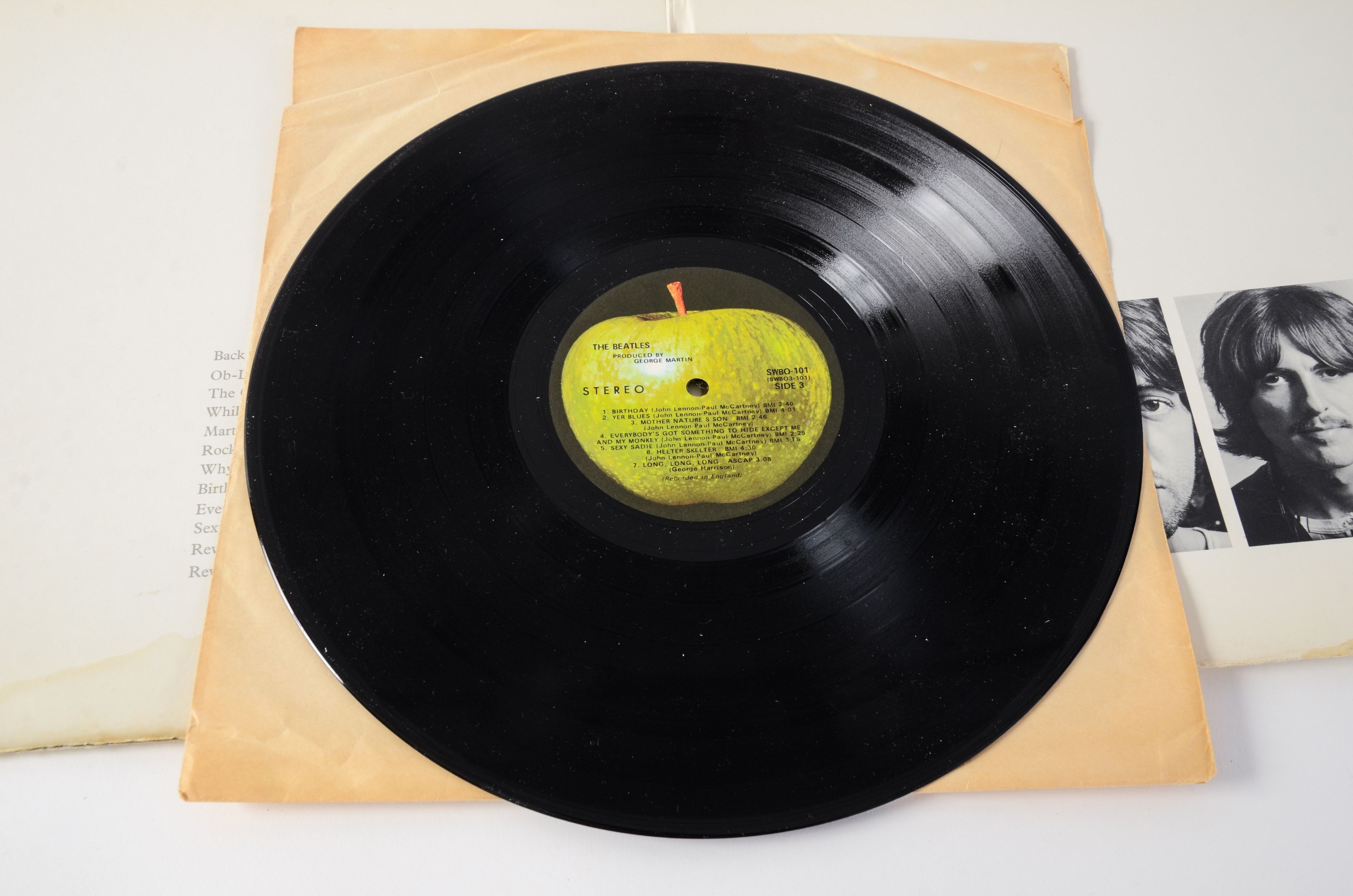 Early U.S. Pressings of Beatles "White Album" and "Sgt. Pepper"