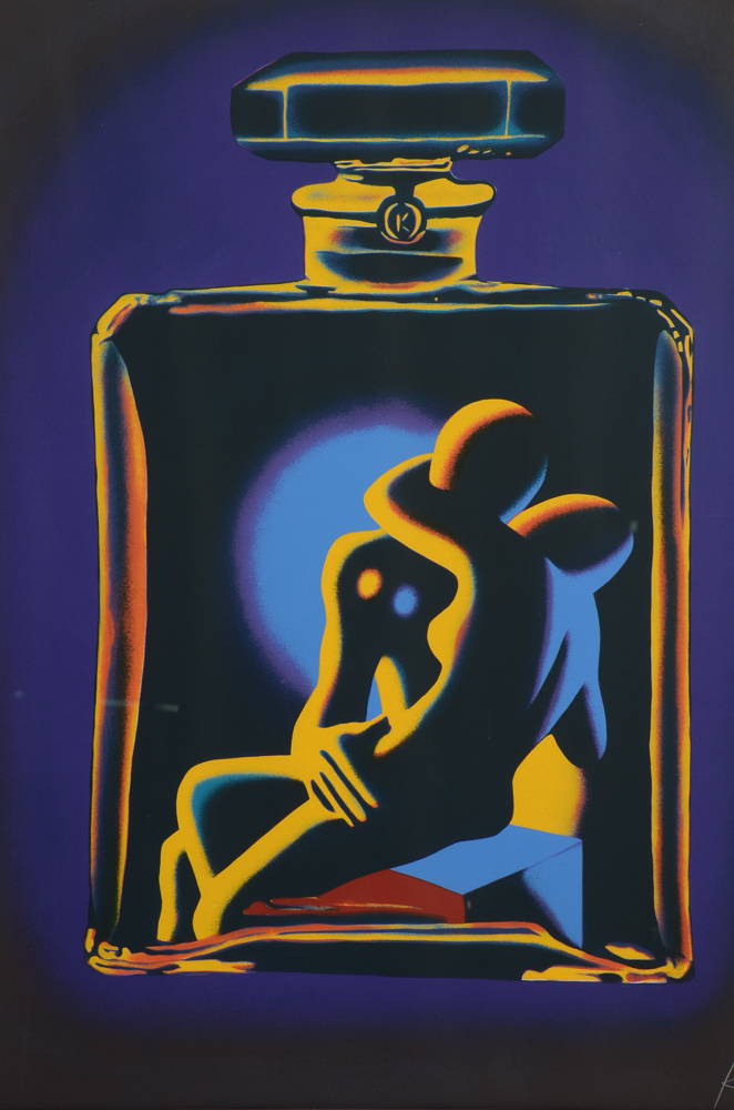 Mark Kostabi Signed Limited Edition 1990 Serigraph "Kostabi #5"