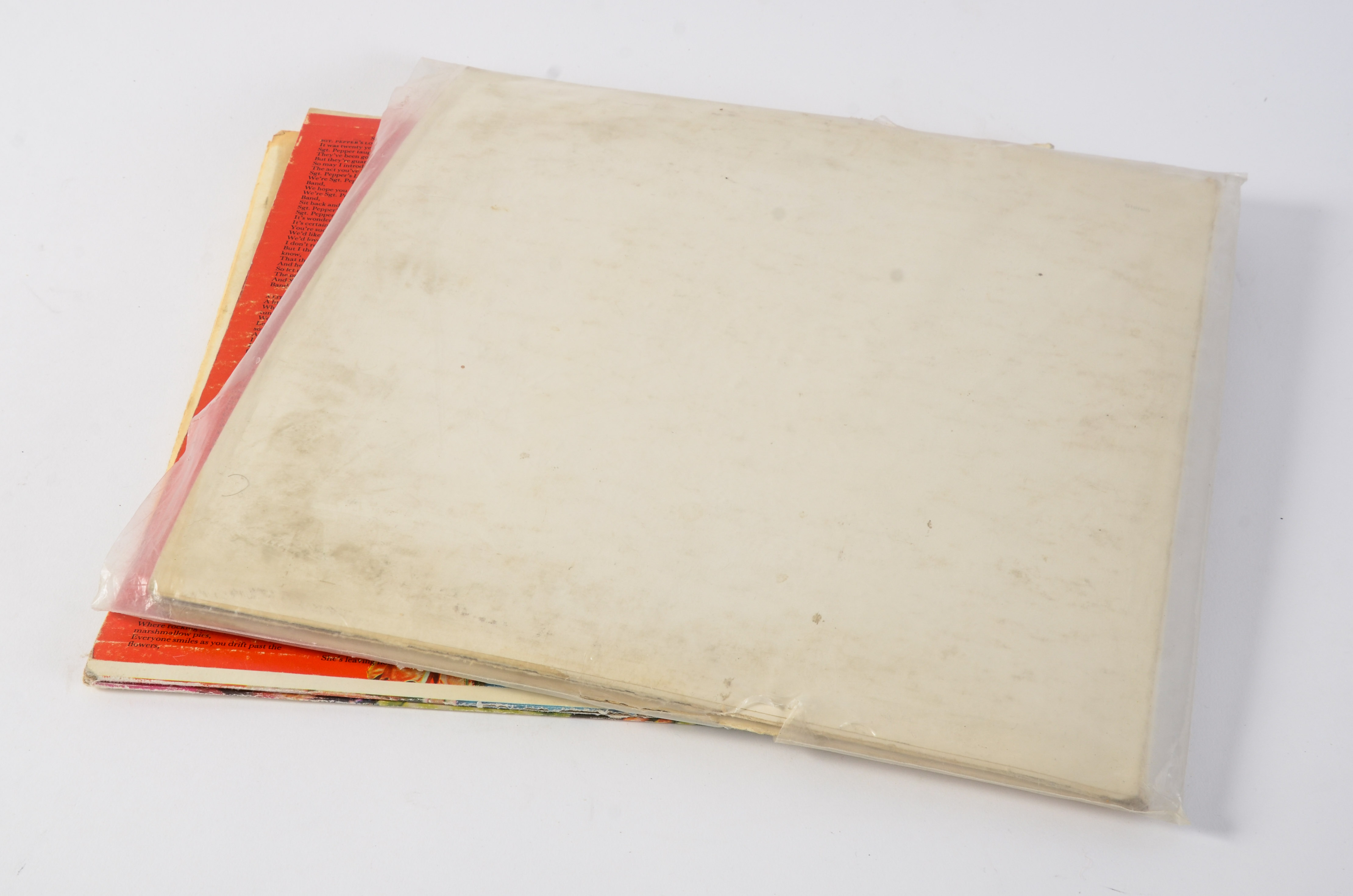 Early U.S. Pressings of Beatles "White Album" and "Sgt. Pepper"