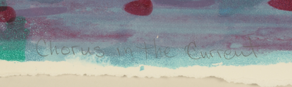 Terry P. Corcoran Mixed Media Monoprint "Chorus in the Current"