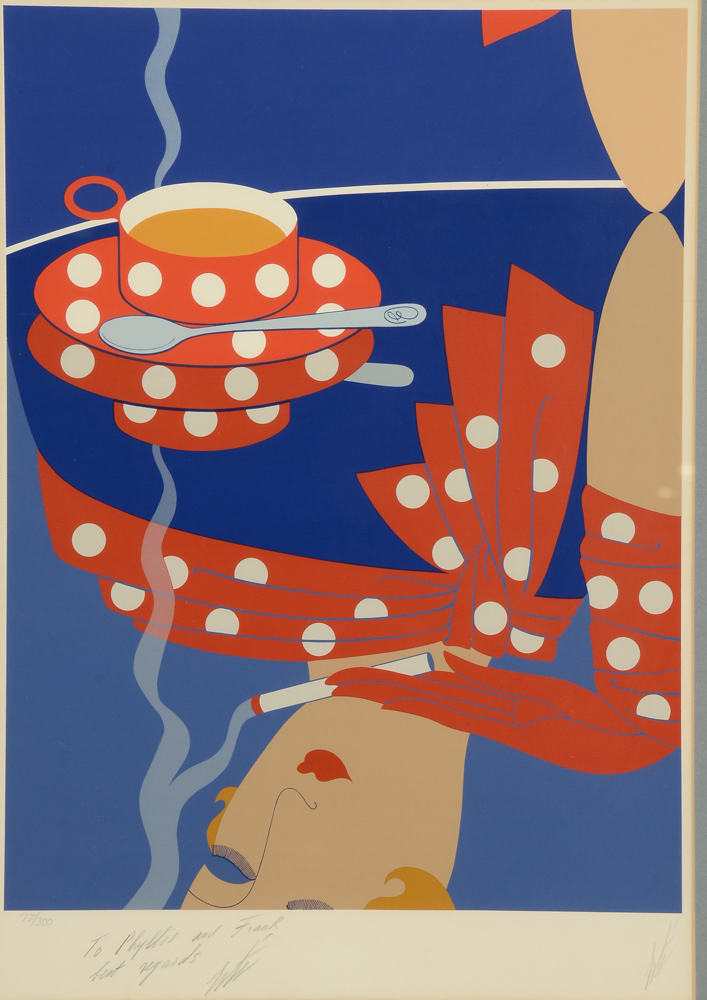 Erté Signed Limited Edition Serigraph "Reflections"