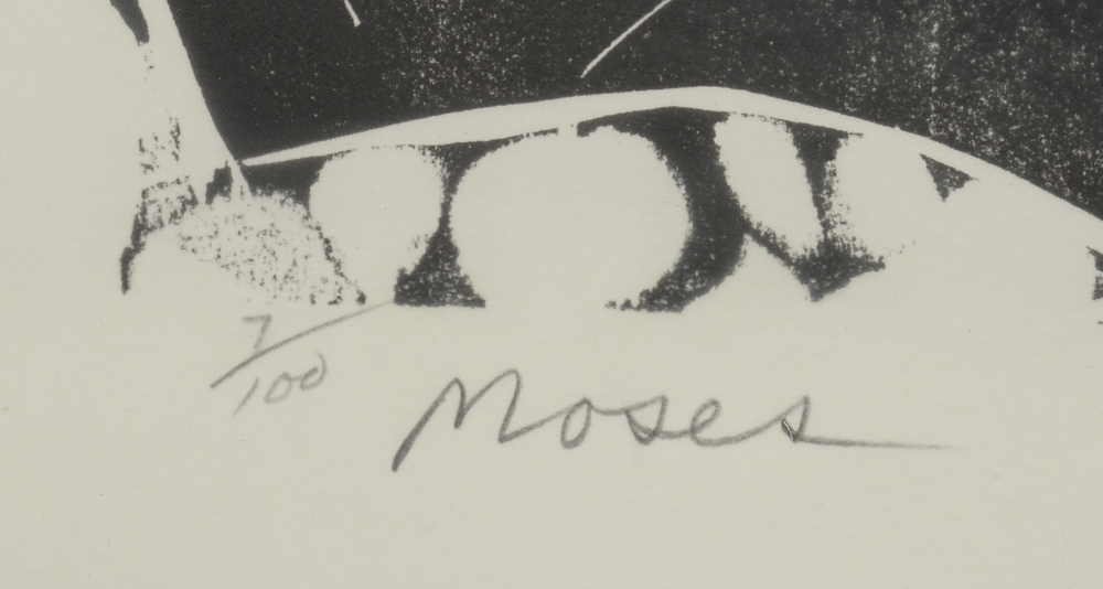 Irving Amen Limited Edition Woodblock Print "Moses"