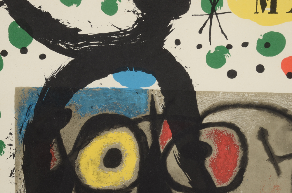 Joan Miró Lithograph "Galerie Maeght, Cartoon"
