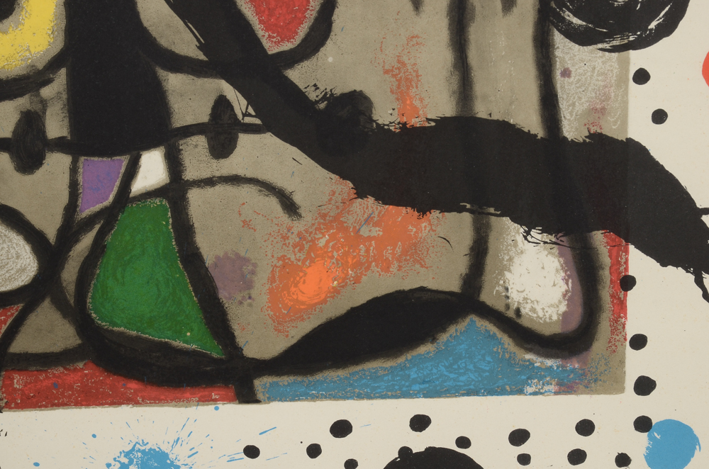 Joan Miró Lithograph "Galerie Maeght, Cartoon"