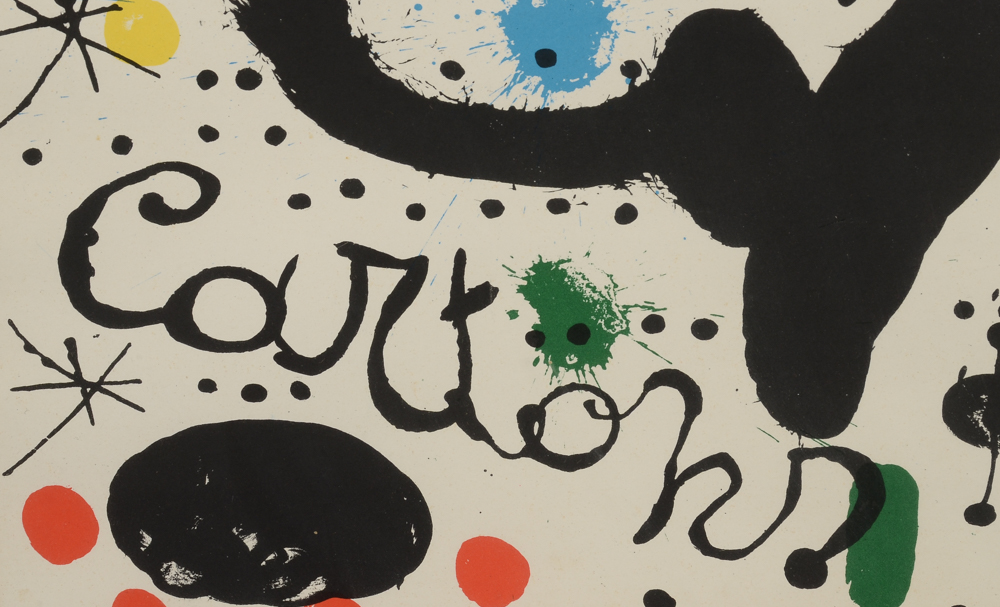 Joan Miró Lithograph "Galerie Maeght, Cartoon"