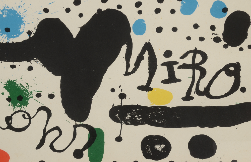 Joan Miró Lithograph "Galerie Maeght, Cartoon"