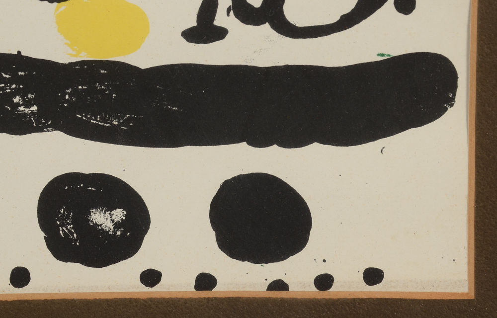 Joan Miró Lithograph "Galerie Maeght, Cartoon"