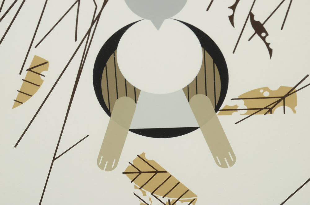 Charley Harper Signed Limited Edition 1978 Serigraph "Hare's Breadth"